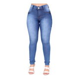 Calça Jeans Feminina Super Lycra Skinny Cintura Alta Luxo