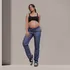Calça Jeans Fino Gestante Soltinha Com Regulagem No Cós