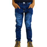 Calça Jeans Infantil Masculina Social Skinny 1 Ao 16 Anos