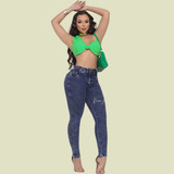 Calca Jeans Marmorizada Feminina