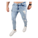 Calca Jeans Masculina Rasgada