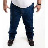 Calça Jeans Masculina Tradicional Reta Pluz Size Do 50 Ao 70