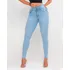 Calça Jeans Modeladora Skinny Com Bordado - Pn010020