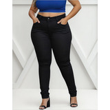 Calca Jeans Preta Plus