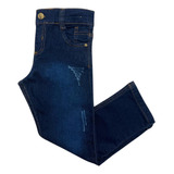 Calça Jeans Sarja Infantil Menino Com Regulador Várias Cores