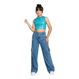 Calca Jeans Wide Leg