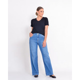 Calca Jeans Wide Leg