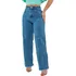 Calça Jeans Wide Leg Pantalona Grife Cintura Alta Blogueira