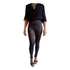Calça Legging Brilho Cós Baixo Pp-gg #preto #top #brilhante