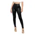 Calça Legging Cirre Cintura Alta Brilho Molhado Couro Lycra