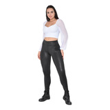 Calca Legging Couro Fake