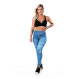 Calca Legging Fake Jeans