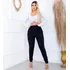 Calça Legging Modeladora Feminino Com Cinto Bolso Na Frente 