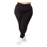 Calça Legging Plus Size Feminina Zero Transparência Cós Alto