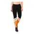 Calça Legging Preto Com Listras Branco E Detalhe Ama