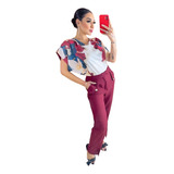 Calca Marsala E Blusa