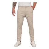 Calça Masculina Sarja Skinny Esporte Fino Com Bolsos Estilo