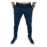 Calca Masculina Sarja Slim