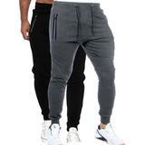 Calça Masculina Tactel Jogger Fitness Academia Premium Kit 2