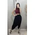 Calça Maxi Saruel Com Bolso Soltinha Lindo Caimento