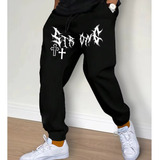 Calca Moletom Algodao Streetwear
