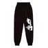 Calça Moletom Preta Com Estampa Silêncio Estilo E Atitude
