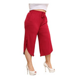Calca Pantacourt Feminina Plus
