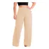 Calça Pantalona Cintura Alta Plus Size Malha Feminina 