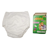 Calça Plástica Geriátrica Adulto C Botão Forro Duplo Kit C 2