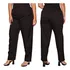 Calça Plus Size Alfaiataria Social Cós Regulador C/ Elástico