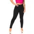Calça Preta Jeans Feminina Com Elastano Cintura Alta Skinny