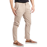 Calca Sarja Masculina Areia