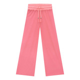 Calca Tela Rosa Neon
