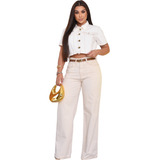 Calca Wide Leg Elegante