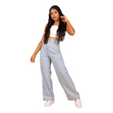 Calca Wide Leg Pantalona
