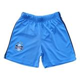 Calção Infantil Juvenil Grêmio Azul Shorts Bermuda Oficial