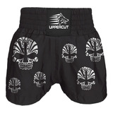 Calção Short Muay Thai - Caveira - Unissex - Preto Uppercut