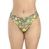 Calcinha Biquini Fio Dental Cintura Alta Praia Estampada