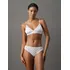 Calcinha Fio Dental Micrologo Lace Branca Calvin Klein