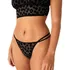 Calcinha Victorias Secret Pink Fio Dental Flocked Mesh Panty