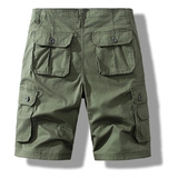 Calções Cargo Masculinos  Calções Curtos Clássicos  Camuflag