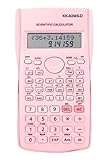 Calculadora Cientifica 82ms 240 Funções Display 2 Linhas Com Capa Protetora Rosa