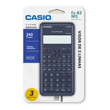 Calculadora Científica Casio Fx-82ms-2 240 Funções Preto