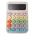 Calculadora Colorida De Mesa Simples 12 Digitos Pequena Cor Branco