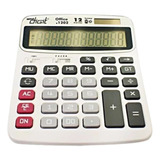 Calculadora De Mesa Bateria E Solar 12 Dígitos 1202 Cor Branco