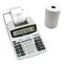 Calculadora De Mesa Compacta Com Bobina Impressão Bicolor 12 Dígitos Display Lcd Financeira Pilha Ou Adaptador Ma-5121 Elgin