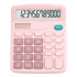 Calculadora Dexin Bts Dx 837b Solar De Mesa Escritório Calculadora De Mesa Cor Rosa claro