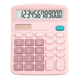 Calculadora Dexin Bts Dx 837b Solar De Mesa Escritório Calculadora De Mesa Cor Rosa claro