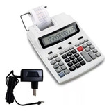 Calculadora Eletrônica E Impressora 12 Digitos Ma5121  Fonte Cor Branco