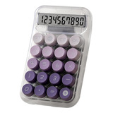 Calculadora Mecanica Violeta Cute